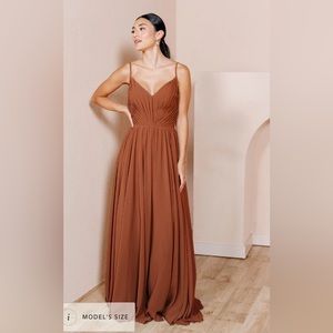 Revelry Penelope Chiffon Bridesmaid dress
